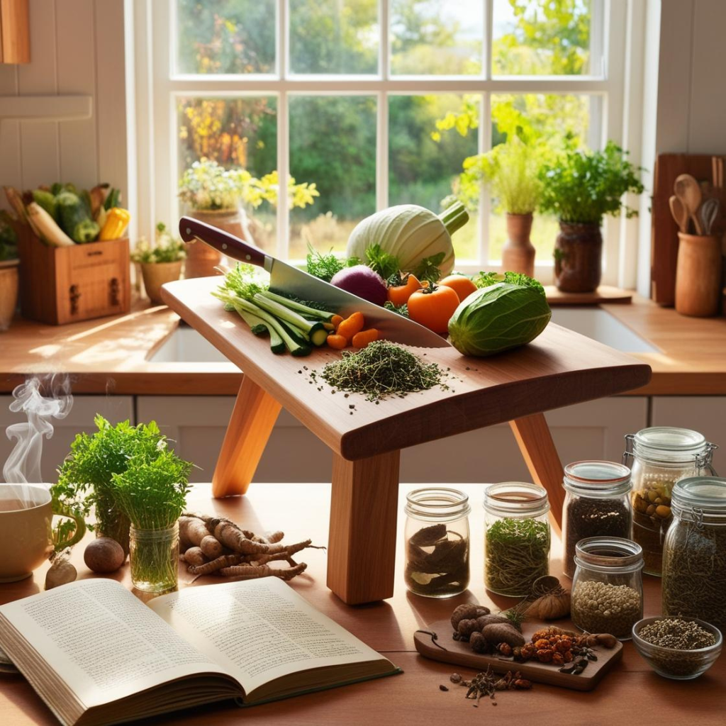 אילוסטרציה בריאות טבעית מטבח